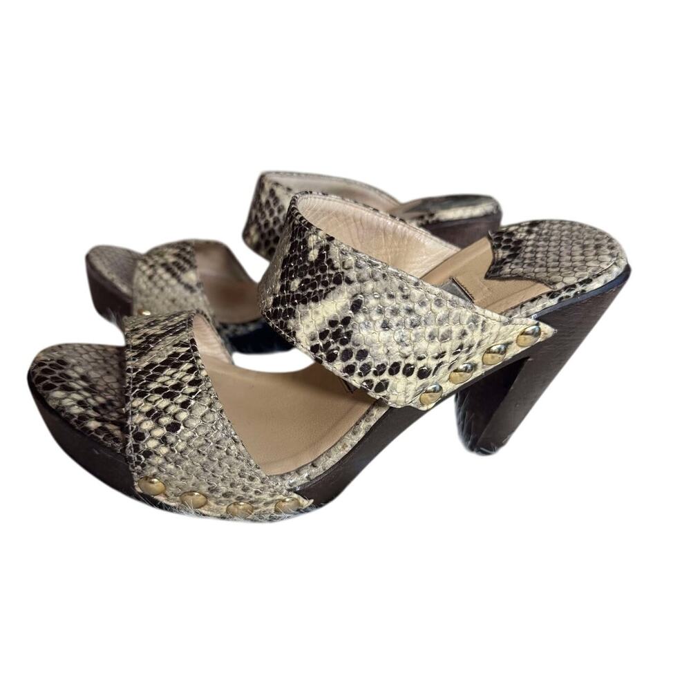 Jimmy Choo Mule Snakeskin Heels | Size 36 (US 5.5)